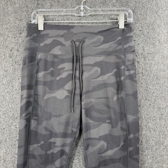Spyder Joggers Women's Medium Gray Black Camouflage Drawstring Pockets Pull On - Picture 2 of 8